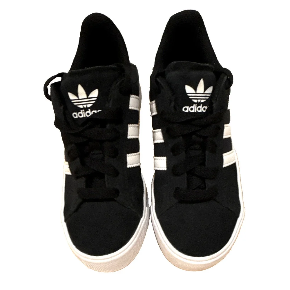 Adidas Campus Kids Black White Sneakers Size 4Y US 4 EU 36 Classic Skate Shoes